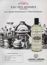 Publicité papier Parfum. Perfume ad.LE COUVENT DES MINIMES Eau des Minimes 2016