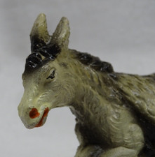 santon de crèche  âne , Italy  , plâtre moulé