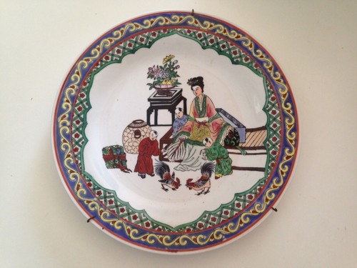 Ancienne assiette decorative - ancienne,