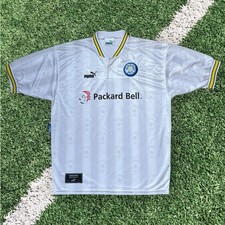 Maillot de foot Leeds United domicile 1996/98 PUMA Soccer Jersey homme XL 90s...