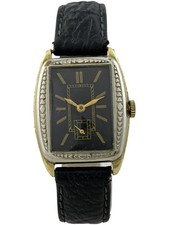 Art Déco Bracelet Hommes Benrus à Remonter Manuellement Avec Verziertem Boîtier,