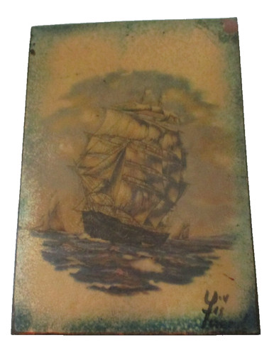Email peint bateau mer sur - email, en