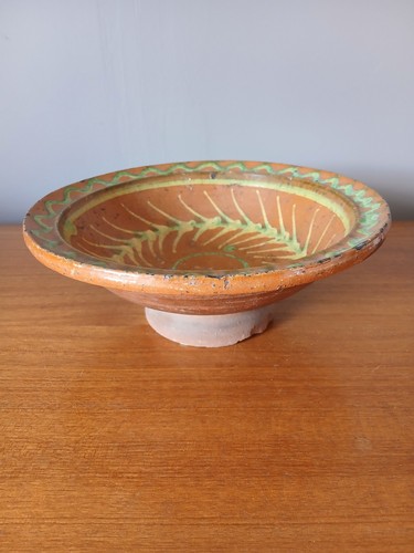 Ancien plat coupe terre - plat,