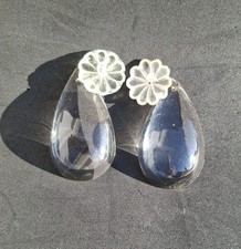 Lot 1 / 2 pampilles en cristal pour lustre gouttes lustre en cristal girandole