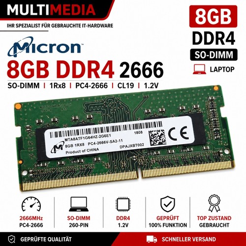 Micron 8gb ddr4 2666 dimm - micron, ddr4-2666