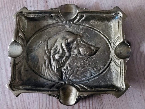 Cendrier bronze doré - cendrier,