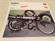 Carte moto Piedboeuf moto légère 1903 collection Atlas motorbike Belgique
