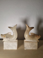 Cales / serres livres MARBRE blanc opaque - Sculptures figurines animaux statues