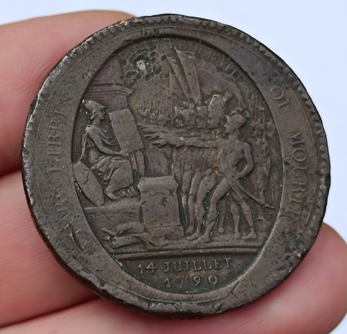 Medaille jeton monneron cinq - medaille,