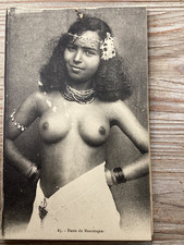 CPA jeune fille  nue mauresque bédouine. Bon état.