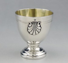 Art déco Coquetier En Argent