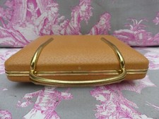 Sac à Main Vintage Rétro présentoir à Bijoux ,rigide intérieur velour bleu 12X1