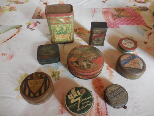 Lot anciennes boîtes tôle - anciennes,