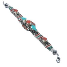 Bracelet corail turquoise