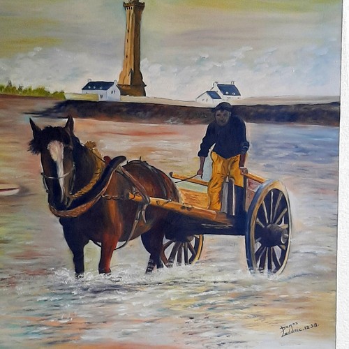Huile sur toile - , paysage