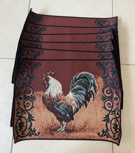 Table placemats rooster - placemats, fall