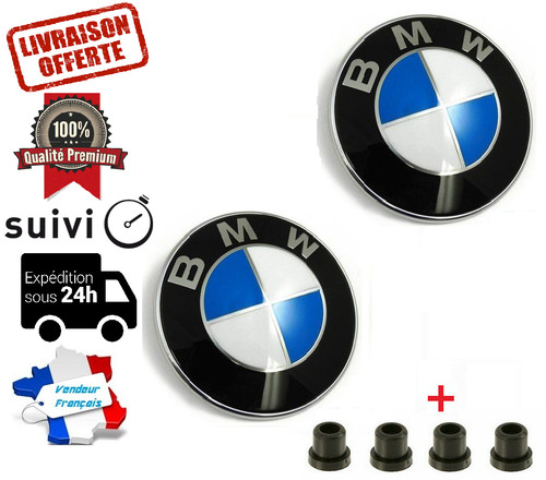 Logo bmw 82mm capot - 2x,