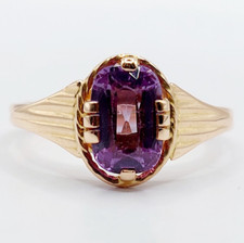 Bague art deco or rose 18k