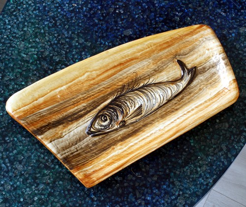 Plat poisson imitation - poisson, bois