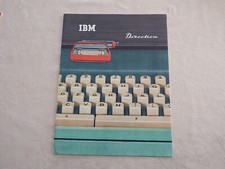 Ancien Dépliant Publicitaire Machine à Ecrire IBM  Direction   Années 70