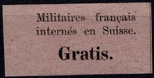 1871 SUISSE FRANCHISSE SOLDATS FRANÇAIS INTERNÉS MLH UNIF. 1 CAFFAZ MF133381