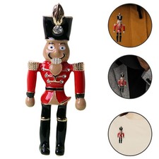 Créative Nutcracker Soldier Pull Brooch Christmas Cartoon Nutcracker Brooch