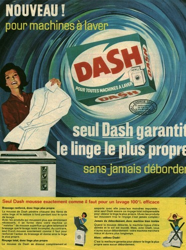 Publicité ancienne dash - publicité,
