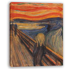 Cadre Peinture oeuvre d'art Reproduction Toile Le Cri Edvard Munch The Scream