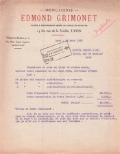 69 LYON menuisier GRIMONET
