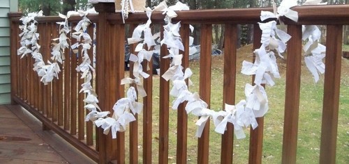 Burlap wedding decoration - wedding,