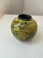 Vase boule céramique décor