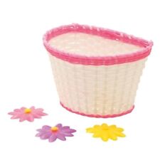 Panier De Vélo Avant Fille Blanc-Rose