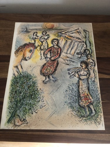 Lithographie chagall revue - chagall,