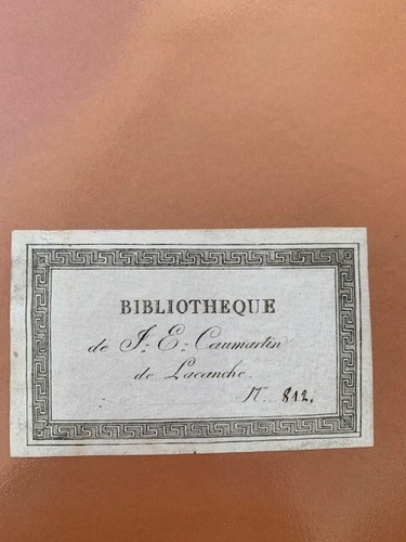 Libris caumartin de - ex-libris,