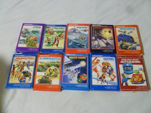 Boxed intellivision game lot - intellivision,