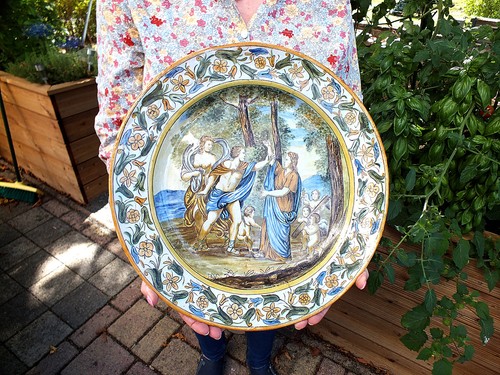 Grand plat majolique italienne