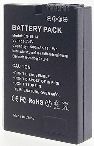 Batterie pour nikon el14a - batterie, en-el14a