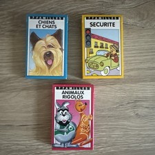 Lot Jeu 7 Familles Carta Mundi - Chiens Et Chats / Sécurité / Animaux Rigolos 1