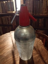 Siphon à seltz vintage Kayser Acciaio, ancien distributeur soda rétro collection