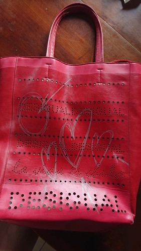 Sac cabas rouge - , desigual