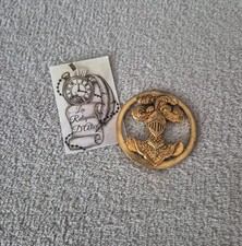 Insigne de béret ABC arme blindée cavalerie spahis Drago Romainville