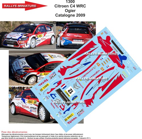 Decals ref 1300 - 1/43, citroen