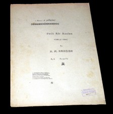 petit air ancien pour le piano partition 1920 H. M. Hansen