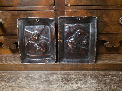 Paire plaques religieuses - paire,
