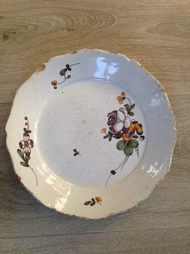 Assiette faience xviii - assiette,
