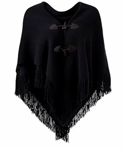 Cape poncho ouvert pour femme - poncho,