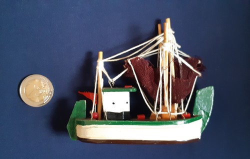 Maquette bateau chalutier - bateau,