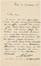 François POMPON / Lettre