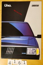 FIAT UNO FIRE 45/ 75/ SX/ DS/ TURBO i.e. Prospectus Suisse Fr 26 pages 1/1989