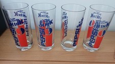 Lot de 4 Verres Pepsi Vintage